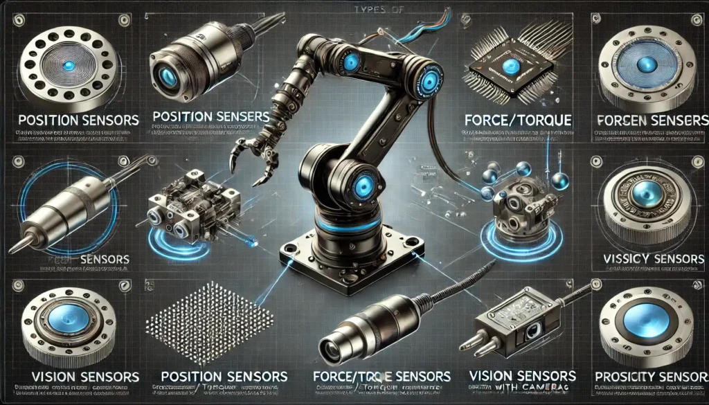 Types of Sensors for robots arms